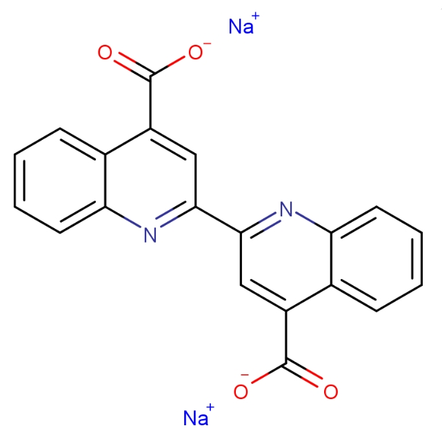 2,2-联喹啉-4,4-二甲酸二钠  979-88-4  2,2'-Biquinoline-4,4-dicarboxylic acid disodium salt