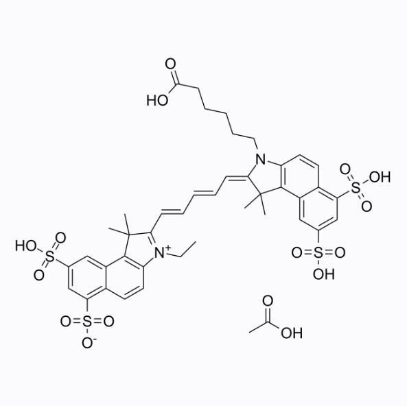 花青素Cy5.5 acetate，Sulfo-Cyanine5.5 acetate