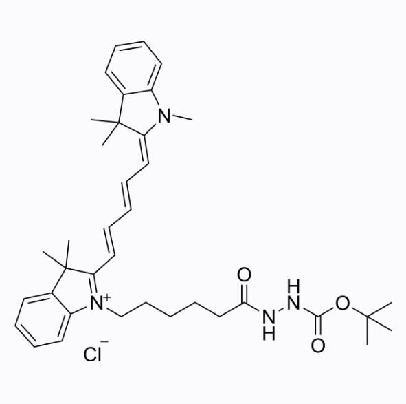 花青素Cy5 Boc-hydrazide chloride，Cyanine5 Boc-hydrazide chloride