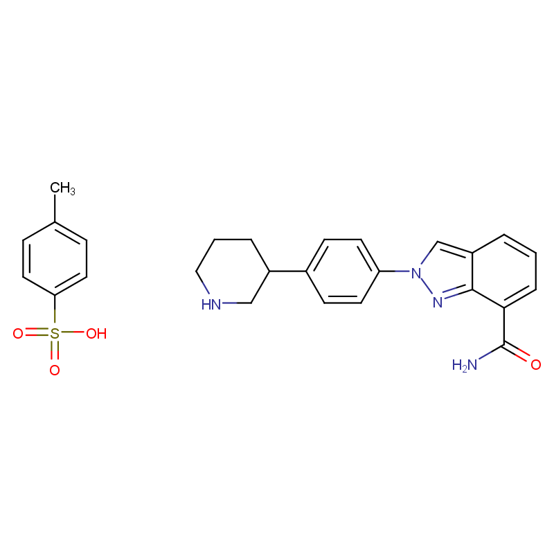 (3S)-3-[4-[7-(氨基羰基)-2H-吲唑-2-基]苯基]哌啶对甲苯磺酸盐