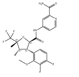 4-[[[(2R,3S,4S,5R)-3-(3,4-二氟-2-甲氧基苯基)四氢-4,5-二甲基-5-(三氟甲基)-2-呋喃基]羰基]氨基]-2-吡啶甲酰胺