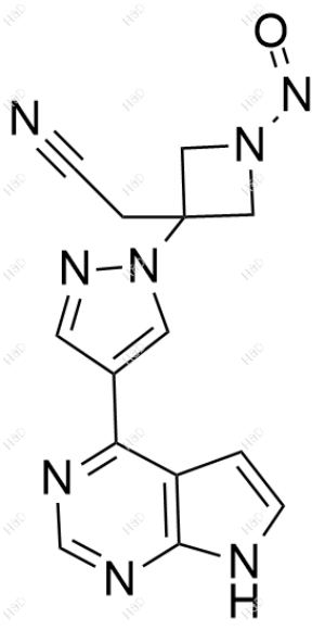 2-(3-(4-(7H-pyrrolo[2,3-d]pyrimidin-4-yl)-1H-pyrazol-1-yl)-1-nitrosoazetidin-3-yl)acetonitrile	亚硝基巴瑞替尼杂质2