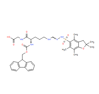 N2-(((9H-芴-9-基)甲氧基)羰基)-Nw-((2,2,4,6,7-五甲基-2,3-二氢苯并呋喃-5-基)磺酰基)-L-精氨酰甘氨酸
