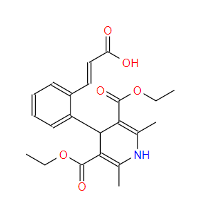 3,5-Pyridinedicarboxylic acid, 4-[2-(2-carboxyethenyl)phenyl]-1,4-dihydro-2,6-dimethyl-, 3,5-diethyl ester, (E)- (9CI)