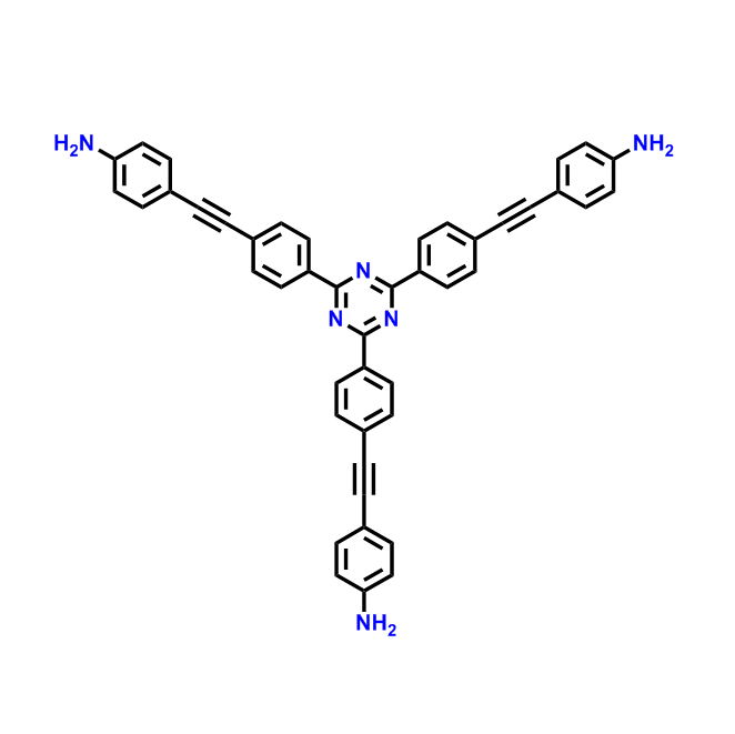 4,4',4''-(((1,3,5-三嗪-2,4,6-三基)三(苯-4,1-二基))三(乙炔-2,1-二基))三苯胺