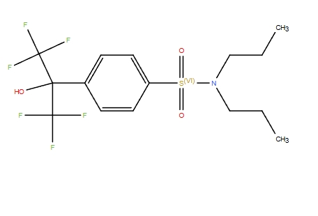 Benzenesulfonamide, N,N-dipropyl-4-[2,2,2-trifluoro-1-hydroxy-1-(trifluoromethyl)ethyl]-