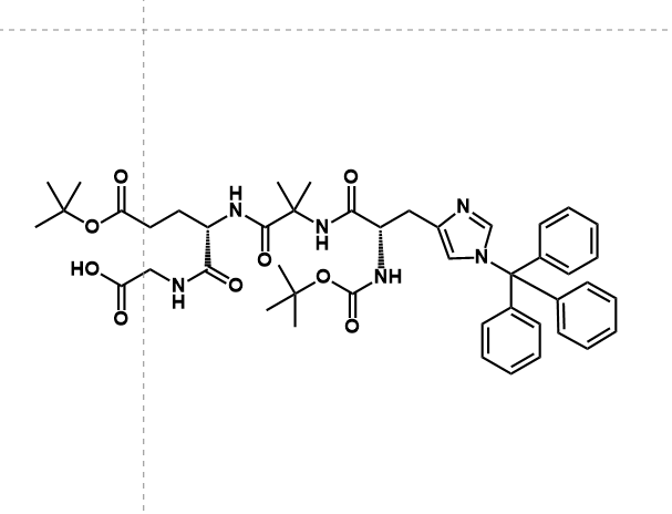 Boc-His(Trt)-Aib-Glu(OBtu)-Gly-OH