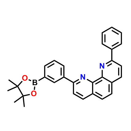 2-苯基-9-(3'-频那醇酯基)苯基)-1,10-菲罗啉