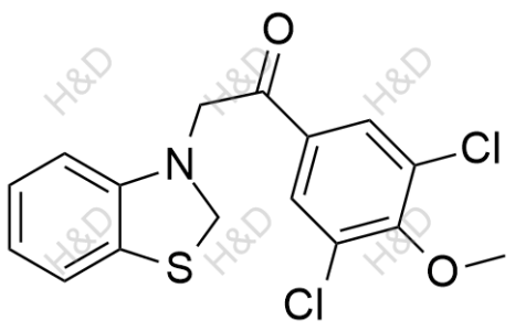 2-(benzo[d]thiazol-3(2H)-yl)-1-(3,5-dichloro-4-methoxyphenyl)ethanone	多替诺德杂质1