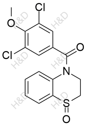 (3,5-dichloro-4-methoxyphenyl)(1-oxido-2H-benzo[b][1,4]thiazin-4(3H)-yl)methanone	多替诺德杂质39