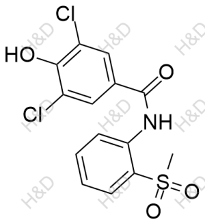 3,5-dichloro-4-hydroxy-N-(2-(methylsulfonyl)phenyl)benzamide	多替诺德杂质44