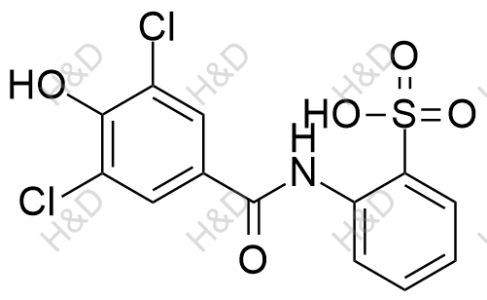 2-(3,5-dichloro-4-hydroxybenzamido)benzenesulfonic acid	多替诺德杂质46