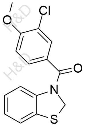 benzo[d]thiazol-3(2H)-yl(3-chloro-4-methoxyphenyl)methanone	多替诺德杂质49