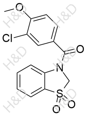 (3-chloro-4-methoxyphenyl)(1,1-dioxidobenzo[d]thiazol-3(2H)-yl)methanone	多替诺德杂质50