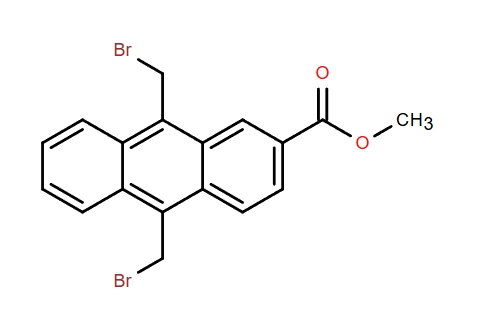 2-Anthracenecarboxylic acid, 9,10-bis(bromomethyl)-, methyl ester