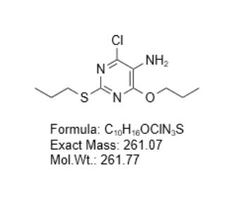 4-氯-6-丙氧基-2-(丙基硫代)嘧啶-5-胺