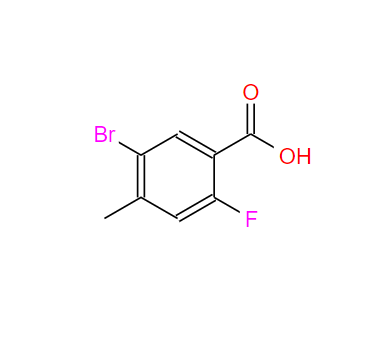 5-溴-2-氟-4-甲基苯甲酸;515135-65-6;5-Bromo-2-fluoro-4-methylbenzoic acid