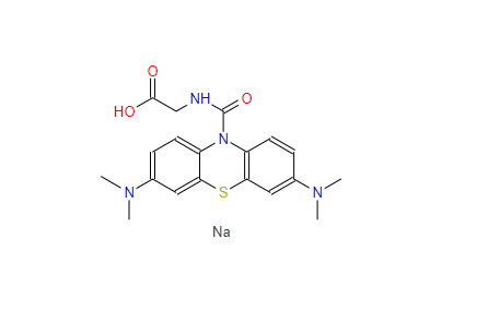 N-[[3,7-双(二甲基氨基)-10H-吩噻嗪-10-基]羰基]甘氨酸单钠盐 115871-18-6