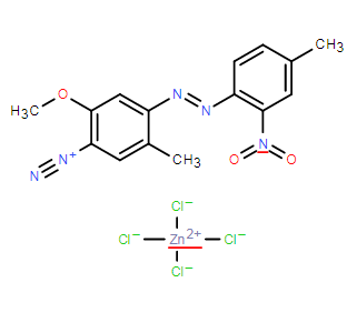 2-甲氧基-5-甲基-4-[(4-甲基-2-硝基苯基)偶氮]苯重氮(T-4)四氯锌酸盐(2:1)