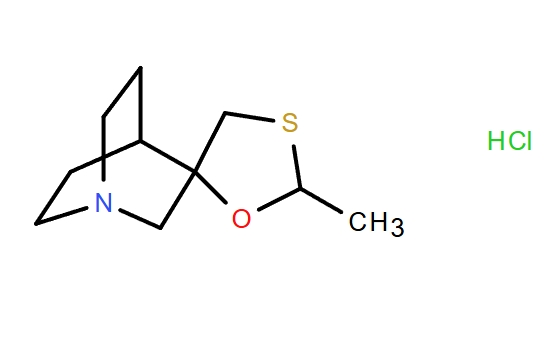 ((+/-)-顺式-2-甲基螺[1,3-氧硫杂环戊烷-5,3'-奎宁环]盐酸半水合物