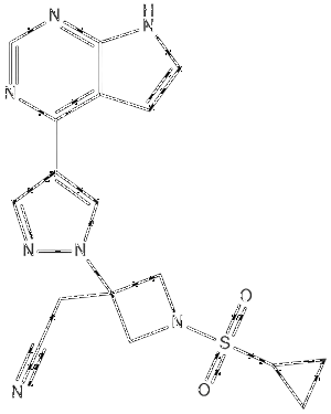 2-(3-(4-(7H-吡咯并[2,3-d] 嘧 啶 -4- 基 )-1H- 吡 唑 -1- 基)-1-(环丙基磺酰基)氮杂环 丁烷-3-基)乙腈