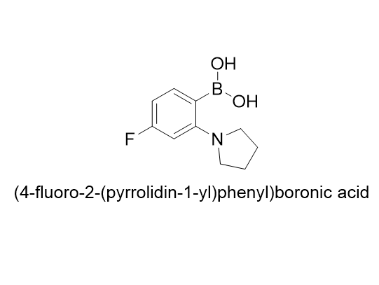 (4-fluoro-2-(pyrrolidin-1-yl)phenyl)boronic acid