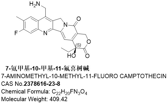 7-氨甲基-10-甲基-11-氟喜树碱，2378616-23-8