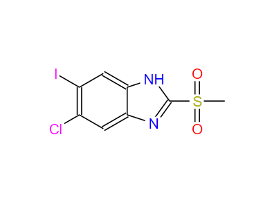 1219741-19-1；5-氯-6-碘-2-(甲基磺酰基)-1H-苯并[D]咪唑；6-chloro-5-iodo-2-(Methylsulfonyl)-1H-benziMidazole98%