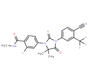 4-[3-[4-氰基-3-(三氟甲基)苯基]-5,5-二甲基-4-氧代-2-硫酮-1-咪唑烷基]-2-氟-N-甲基苯甲酰胺