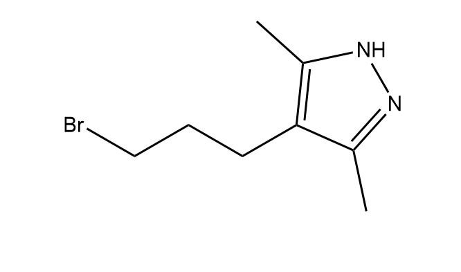 4-(3-溴丙基)-3,5-二甲基1H吡唑