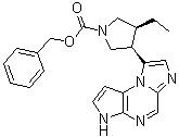 CAS 登录号：2095311-51-4, (3S,4R)-3-乙基-4-(3H-咪唑并[1,2-a]吡咯并[2,3-e]吡嗪-8-基)-1-吡咯烷羧酸苄酯