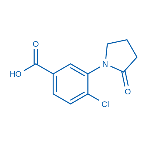 4-氯-3-(2-氧代吡咯烷-1-基)苯甲酸
