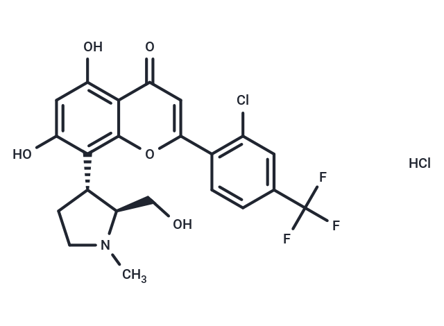 化合物 rel-(2S,3R)-Voruciclib hydrochloride|T78048|TargetMol