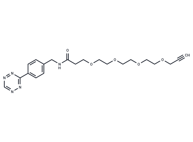 化合物 Tetrazine-Ph-NHCO-PEG4-alkyne|T18796|TargetMol