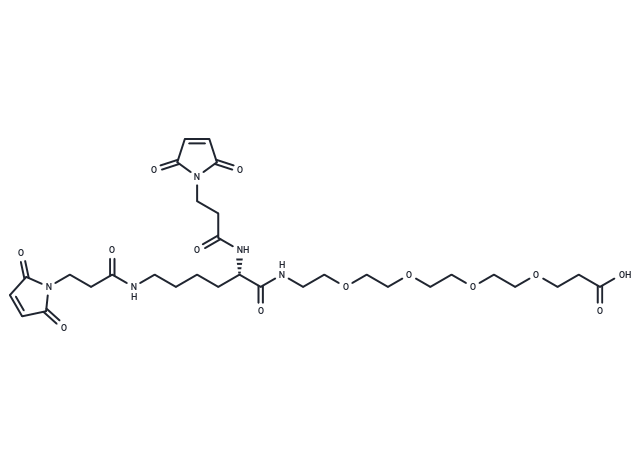 化合物 Bis-Mal-Lysine-PEG4-acid|T14623|TargetMol