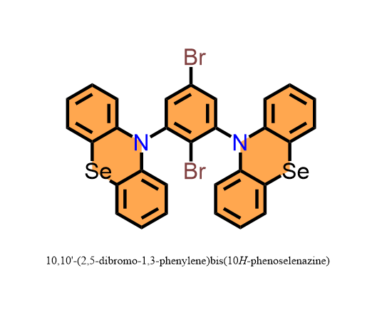 10,10'-(2,5-dibromo-1,3-phenylene)bis(10H-phenoselenazine)
