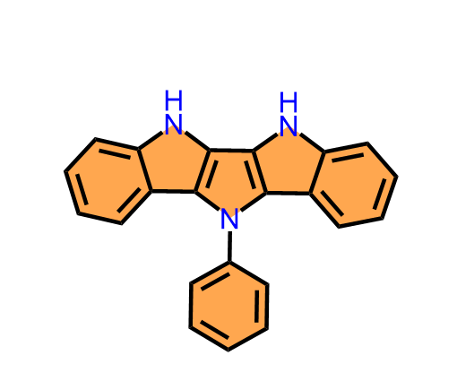 5H-Pyrrolo[3,2-b:4,5-b′]diindole, 6,11-dihydro-11-phenyl- 1345295-30-8