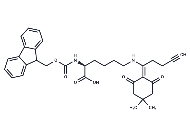 化合物 Fmoc-L-Lys(Pentynoyl-DIM)-OH|T89707|TargetMol