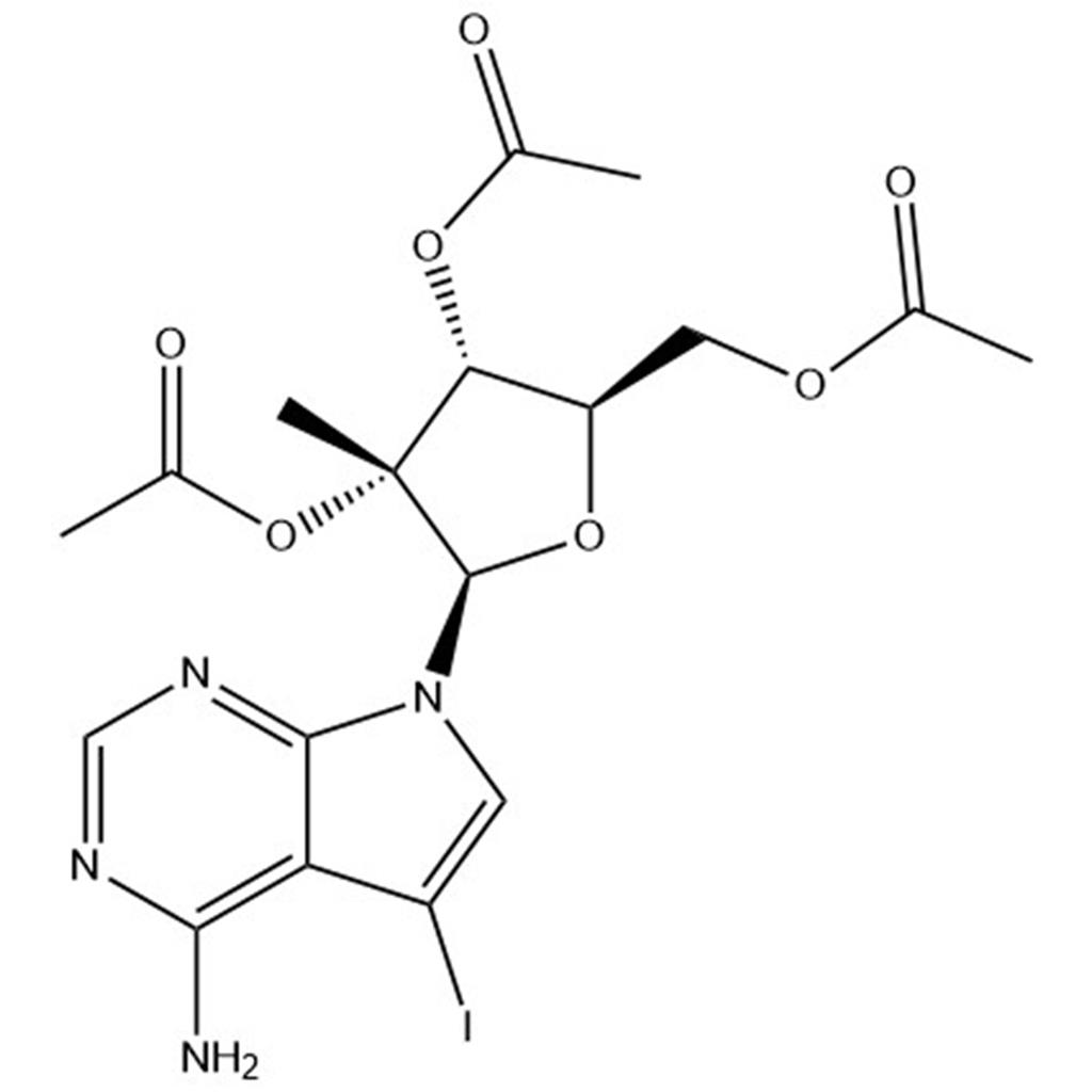 (2R,3R,4R,5R)-5-(acetoxymethyl)-2-(4-amino-5-iodo-7H-pyrrolo[2,3-d]pyrimidin-7-yl)-3-methyltetrahydrofuran-3,4-diyl diacetate