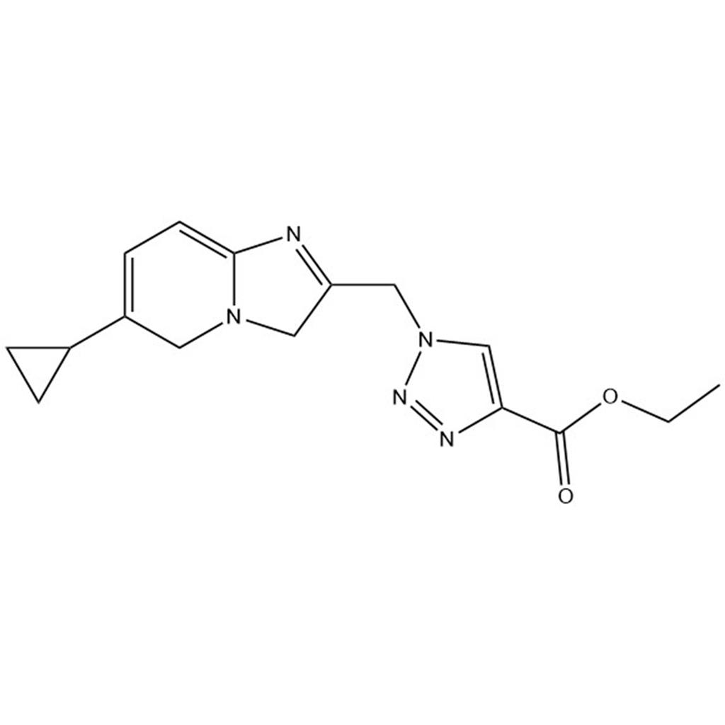 Ethyl 1-((6-cyclopropyl-3,5-dihydroimidazo[1,2-a]pyridin-2-yl)methyl)-1H-1,2,3-triazole-4-carboxylate