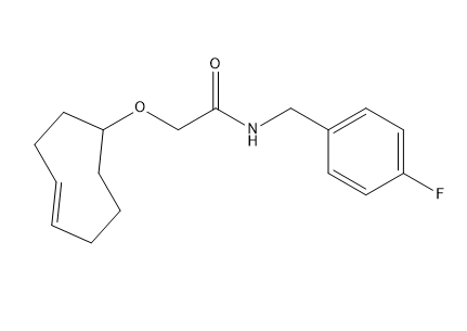 (E)-2-(环辛-4-烯-1-基氧基)-N-(4-氣苄基)乙酰胺