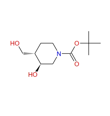 REL-叔丁基(3R,4R)-3-羟基-4-(羟甲基)哌啶-1-羧酸酯