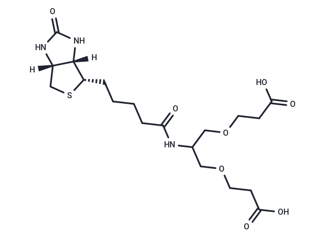 化合物 2-(Biotin-amido)-1,3-bis-(C1-PEG1-acid)|T14014|TargetMol