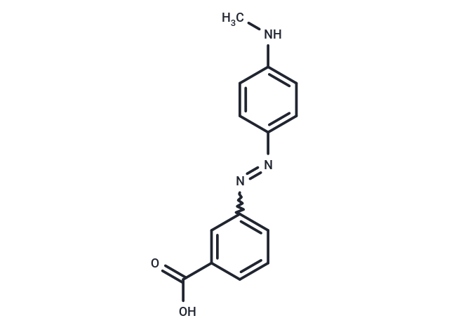 化合物 Benzoic acid, m-((p-methylaminophenyl)azo)-|T30390|TargetMol