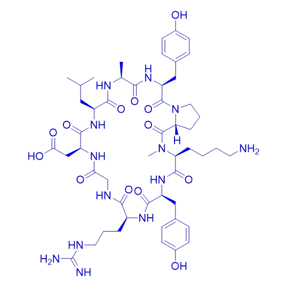 环状多肽cyclo(YRGDLAYp(NMe)K)/2708163-13-5/cyclo(YRGDLAYp(NMe)K)