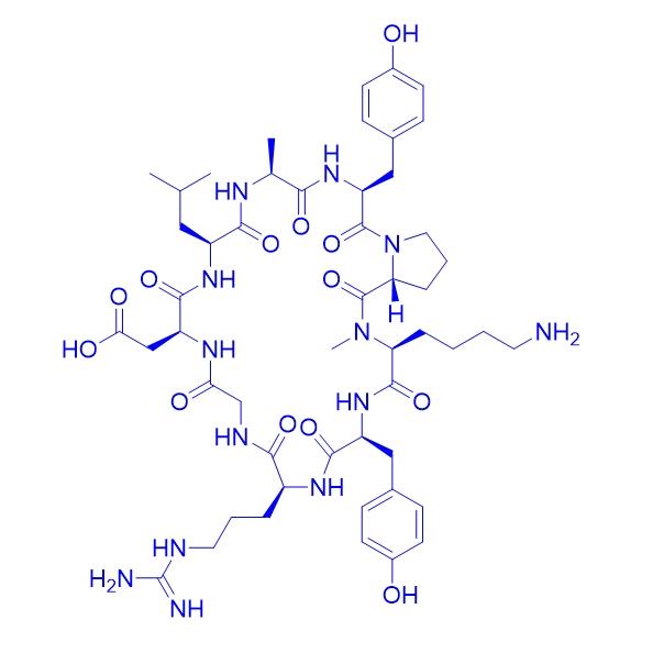 cyclo(YRGDLAYp(NMe)K) 2708163-13-5.png cyclo(YRGDLAYp(NMe)K) 2708163-13-5.png