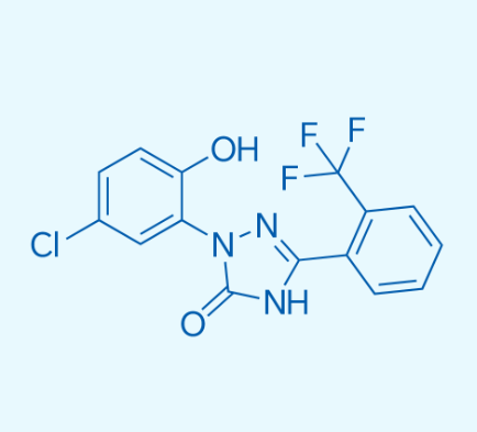2-(5-氯-2-羟基苯基)-5-(2-(三氟甲基)苯基)-1,2-二氢-3H-1,2,4-三唑-3-酮 202822-23-9