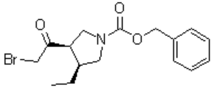 (3R,4S)-3-(2-溴乙酰基)-4-乙基-1-吡咯烷羧酸苄酯
