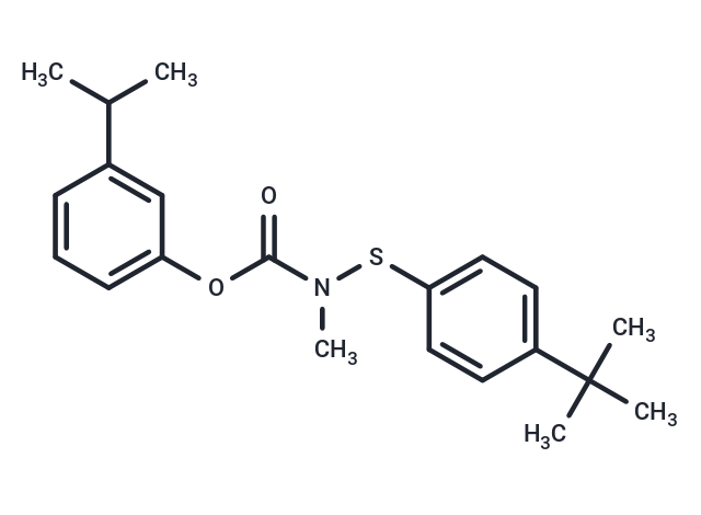 化合物 Carbamic acid, ((p-tert-butylphenyl)thio)methyl-, m-isopropylphenyl ester|T30707|TargetMol