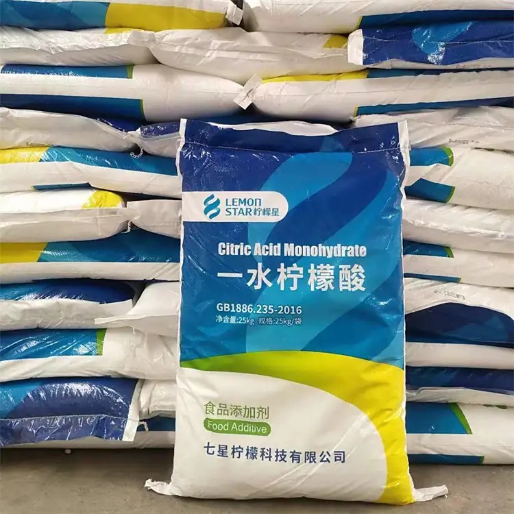 七星食品级一水柠檬酸 25kg袋装 酸度调节剂除污除垢用